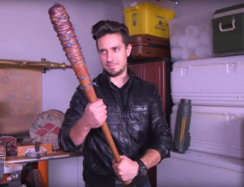 AWE me’s DIY Prop Shop Makes Negan’s Bat…with a Sweet HorrorBuzz Reference