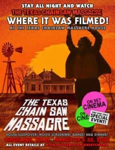 On Set Cinema Texas Chainsaw Massacre Event Poster